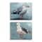 Stupell Industries Seagull Stance Nautical Bird Portrait Blue Grey Canvas Wall Art